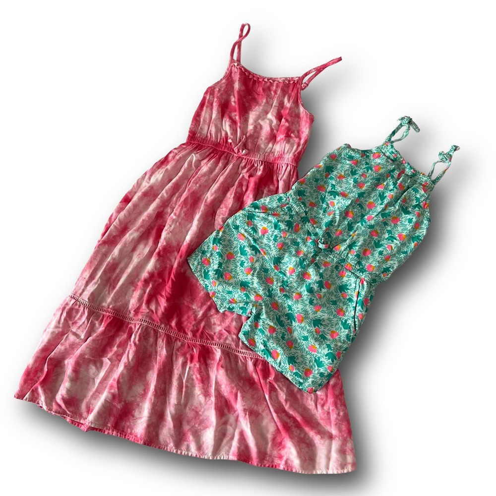 Cat & Jack Girls Size S (6) Dress & Romper Bundle